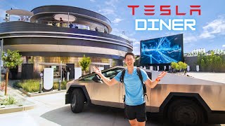 I Tried the World's First Tesla Diner (11 Hour Wait)