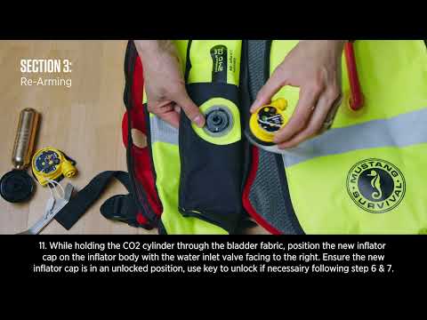 Elite 28 Hydrostatic Inflatable PFD Re-Arm Instructions | Mustang Survival