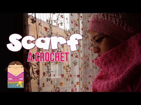 Bufanda A Crochet Con La Puntada Fishscale
