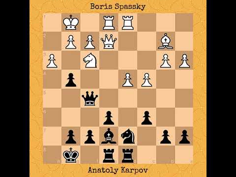 Boris Spassky vs Anatoly Karpov | Candidates Semifinal, 1974 #chess #chessgame