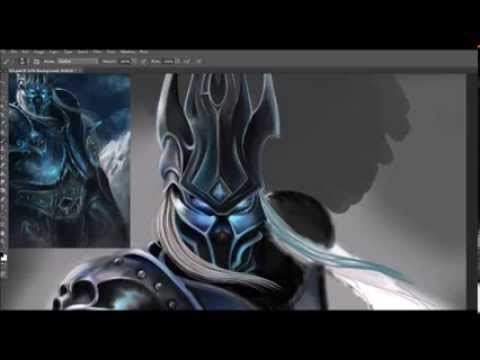 Exercising with PS #1 - Arthas the Lich King Speed Painting