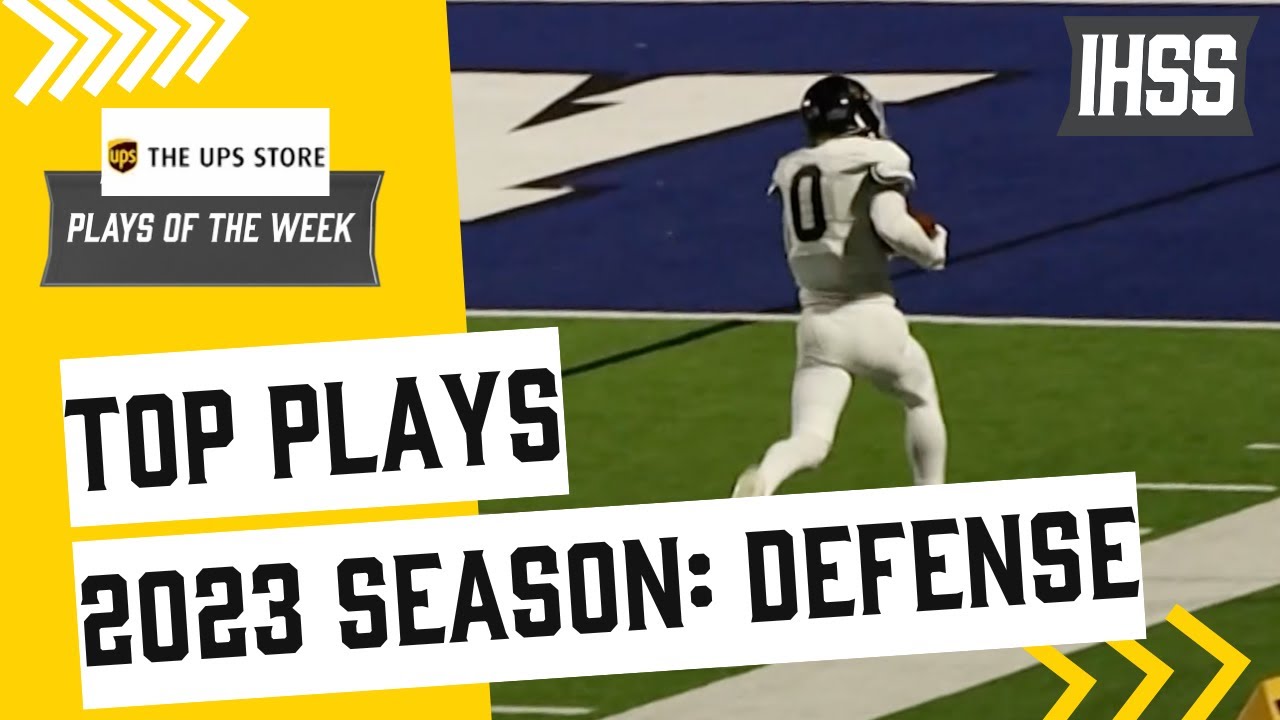 Plays of The Week: Best Defensive Plays of 2023 High School Football Season