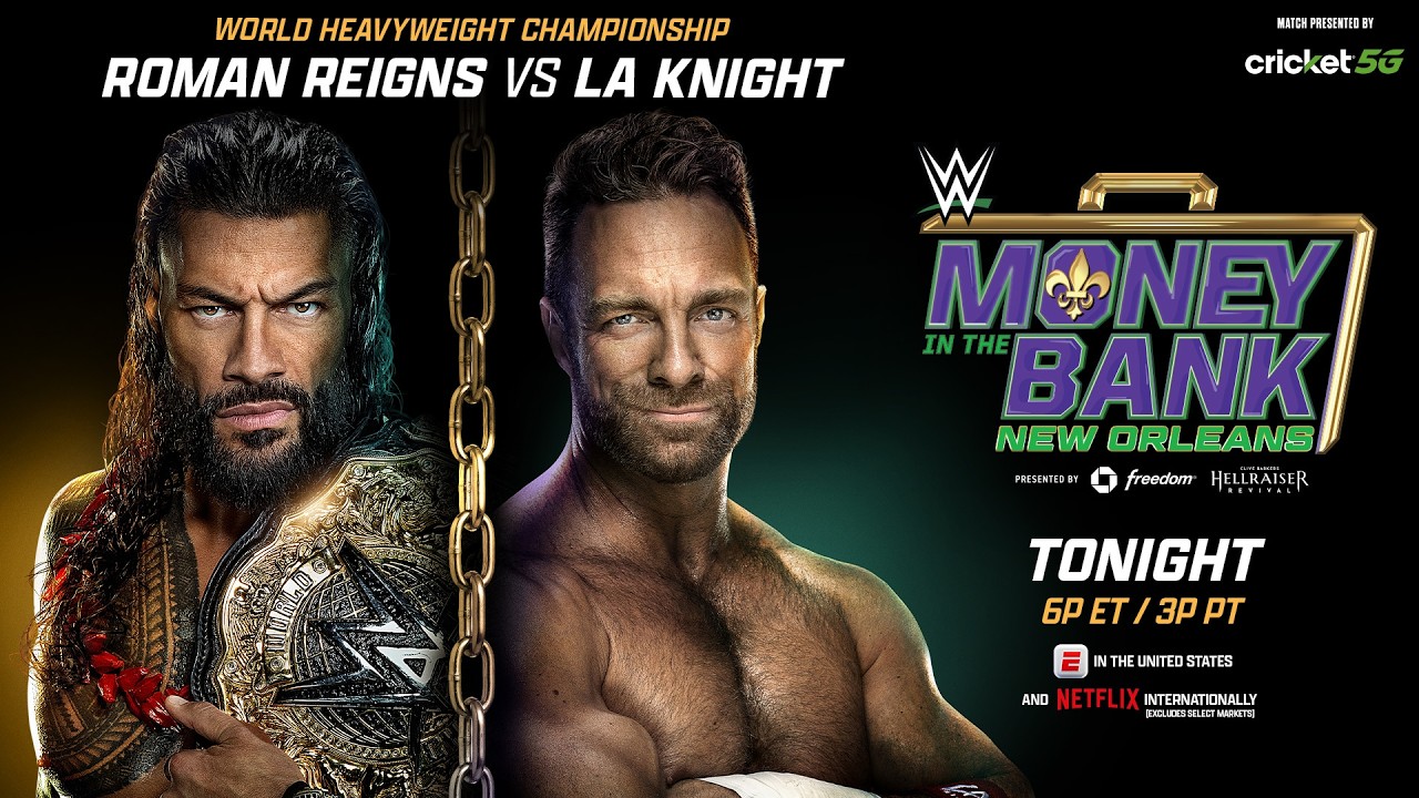 Roman Reigns vs. LA Knight | World Heavyweight Title Match: Money in the Bank 2026 Hype Package
