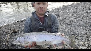 Steelhead Fishing: NEW ROD AND FIRST TIME USEING EGG SACKS