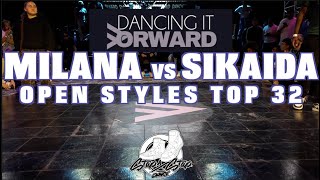MILANA vs SIKAIDA | Open Styles Top 32 | Dancing It Forward 2025 | #SXSTV
