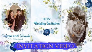 Vertical Wedding Invitation Video Templates | GC072 | #invitationvideo #youtubevideo #trendingvideo