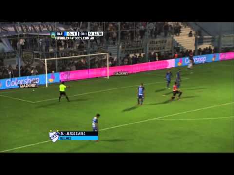 Gol de Canelo. Rafaela 0 - Quilmes 2. Fecha 23. Primera División 2015. FPT.