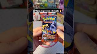 Opening Pokémon destined rivals pack 😁🔥 #pokemon #pokemoncards #pokemontcg #packopening #tcg