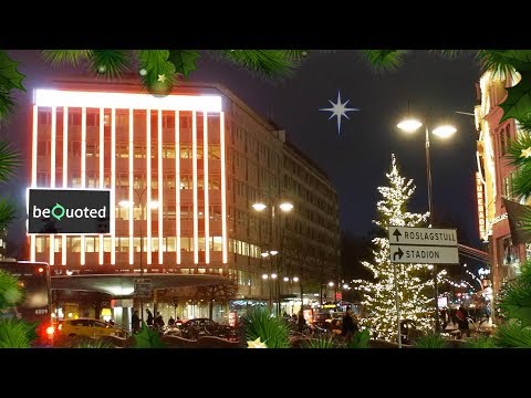 God Jul och Gott Nytt År önskar beQuoted och tomten från Stureplan