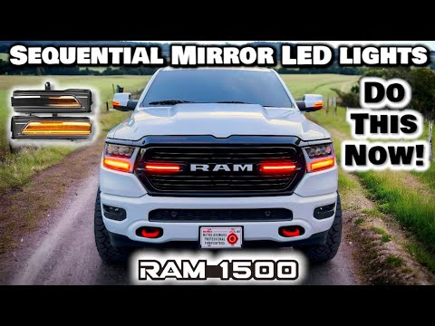 Sequential Mirror LED install on a 5th Gen Ram 1500