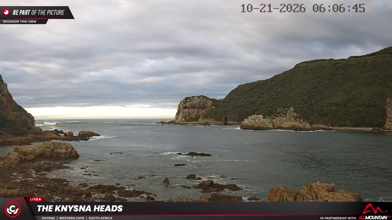 Vista en directo de la webcam Los Heads de Knysna