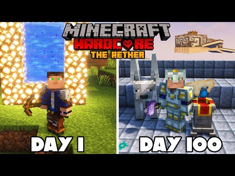 I Survived 100 Days in the Aether in Minecraft Hardcore