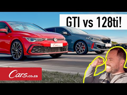 Golf 8 GTI vs BMW 128ti - Quarter mile race, standing and rolling start!
