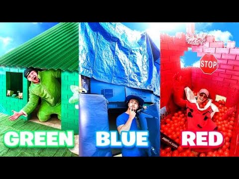 Using only ONE COLOR to build a HOUSE! Challenge