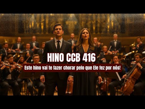 HINO CCB 416 CANTADO HINÁRIO 5 | No Calvário - Orquestra (Com legenda/Letra)