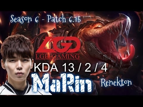 LGD MaRin RENEKTON vs TALIYAH TOP - Patch 6.15 KR Ranked | League of Legends