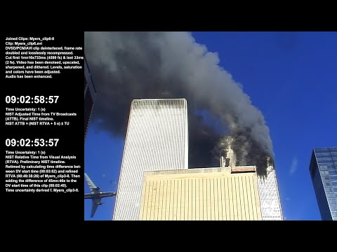 9:02:50am - 9:14:07am / WTC-2 E Face / Raw Video by Scott Myers - Part 3B of 5