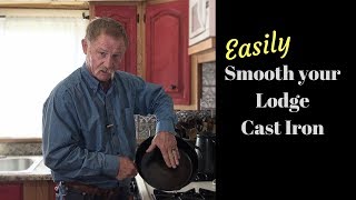 How to Smooth Rough Cast Iron - Remove Pre Seasoning on Cast Iron for Non Stick Cooking