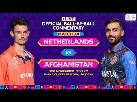 Afghanistan vs Netherlands Icc Cricket World Cup 2023 Live Match Centre