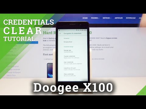 How to Clear Credentials on DOOGEE X100 - Remove All Certificates