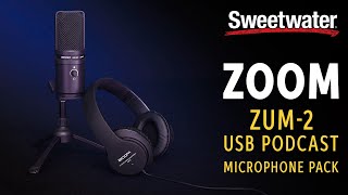 Video thumbnail for Zoom ZUM-2 USB Podcast Microphone Pack Demo by Sweetwater