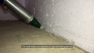 How We Seal Basement Floor Cracks and Wall/Floor Joints