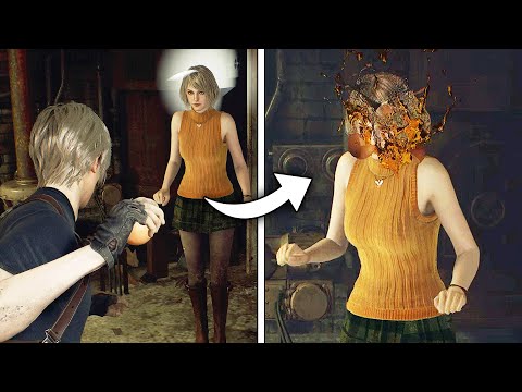 What happens when you Throw and Egg at Ashley in Resident Evil 4 Remake?