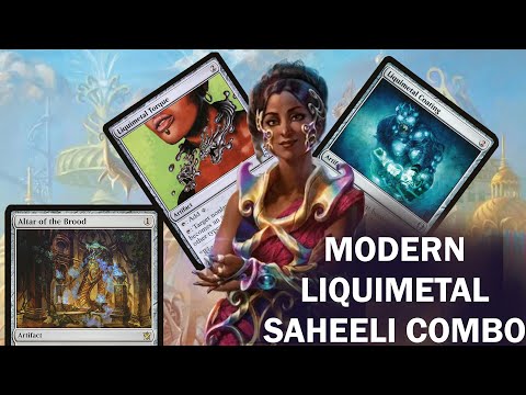 ROCK ON, LIQUI-METALHEADS!  Modern Saheeli Prison Combo with Karn, Ragavan and Urza's Saga! MTG MH2
