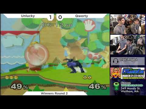 N.E. Melee Arcadian 7 - Unlucky (Peach) vs. Qwerty (Sheik) - SSBM WR2