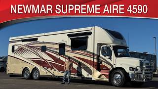 A preview image of the linked video showcasing 2022 Newmar Supreme Aire 4590