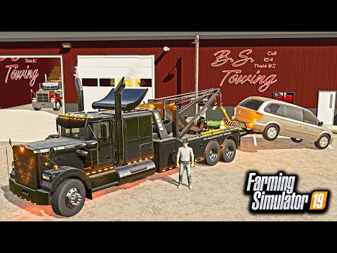 CRAZY MINI-VAN REPO! (CRAZY LADY CHASED US DOWN!) | FARMING SIMULATOR