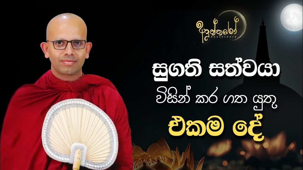 සුගති සත්වයා විසින් කර ගත යුතු එකම දේ