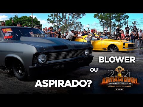 CHEVY NOVA V8 ASPIRADO contra CAMARO V8 BLOWER - Quem leva?