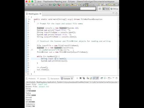 Reading Text Input (Java)