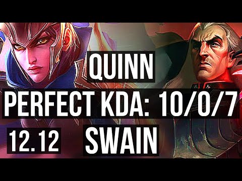 QUINN vs SWAIN (MID) | 10/0/7, Legendary, 600+ games, 900K mastery | KR Master | 12.12