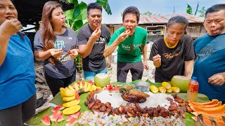 Boodle Fight!! VILLAGE FOOD in Philippines - Unforgettable Filipino Food!! - YouTube