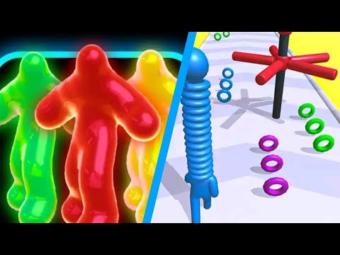 Blob Runner 3D Vs Neck Stack Run 3D Walkthrough Android Games - Chavo Gameplay