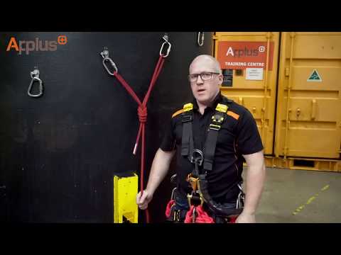 IRATA Applus Rope Access Training - 'Y' Hang (Double Figure of 8 on a Bight)