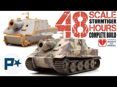 Build a 48th scale Sturmtiger in 48 Hours. Weekend project for a good cause.
