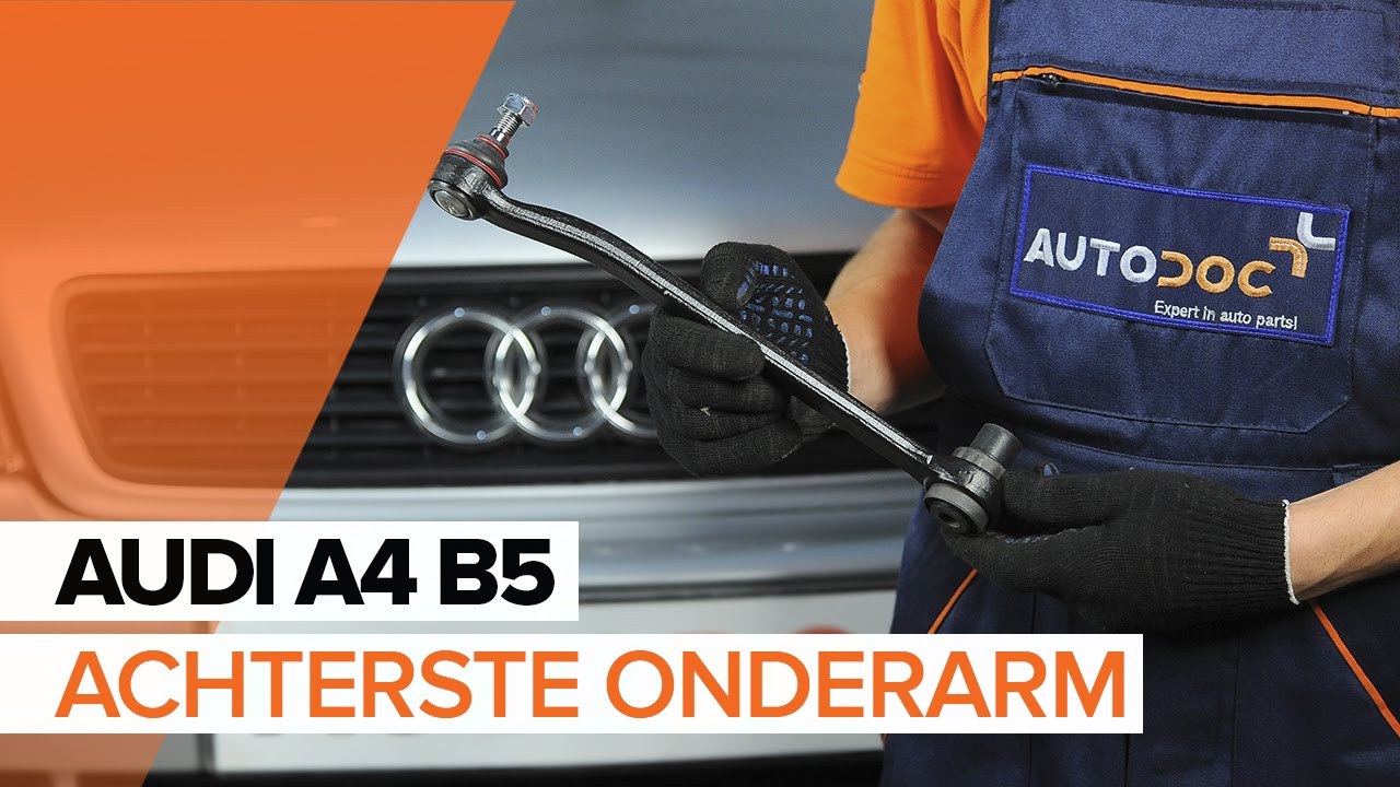 Hoe onderste draagarm van de achterophanging vervangen bij een Audi A4 B5 Avant – vervangingshandleiding