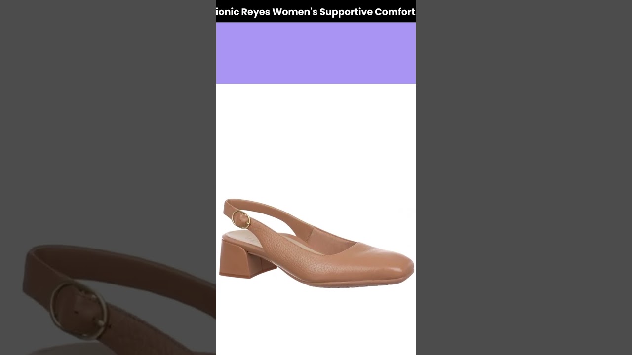 Watch Vionic Reyes Women's Supportive Comfort Slingback Pump with Arch Support video