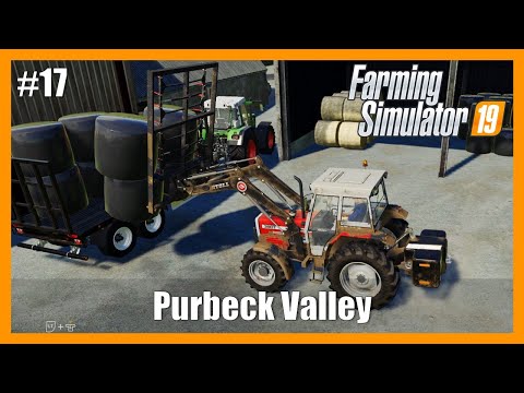 SELLING SILAGE BALES AND CROP WORK | Purbeck Valley Farm Farming Simulator 19 | Episode 17 Timelapse