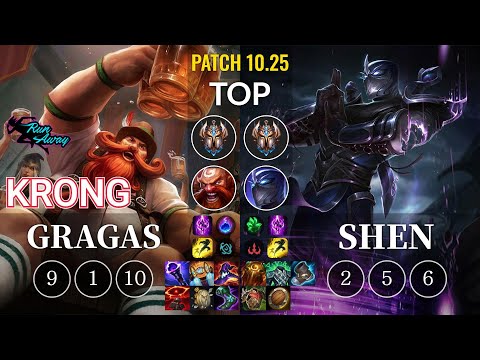 RNW KronG Gragas vs Shen Top - KR Patch 10.25