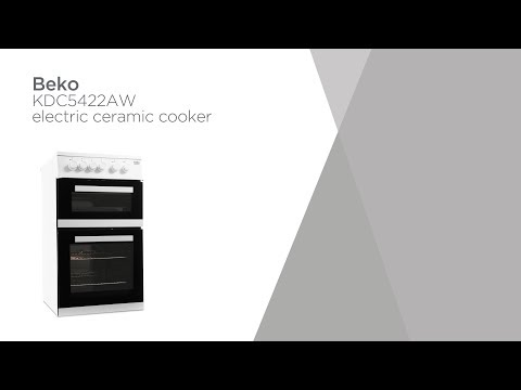 Beko KDC5422AW 50 cm Electric Ceramic Cooker - White | Product Overview | Currys PC World