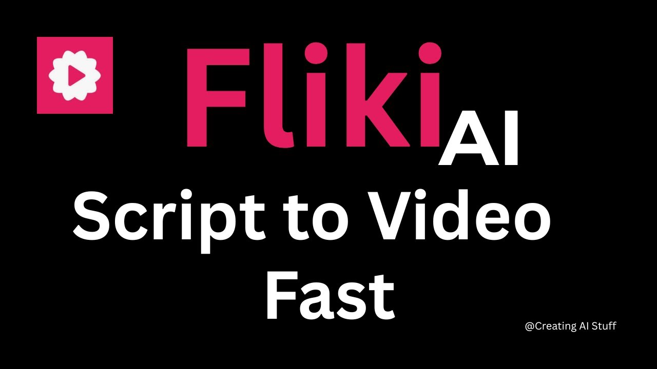 Fliki AI - Create a Script to Video Fast Tutorial