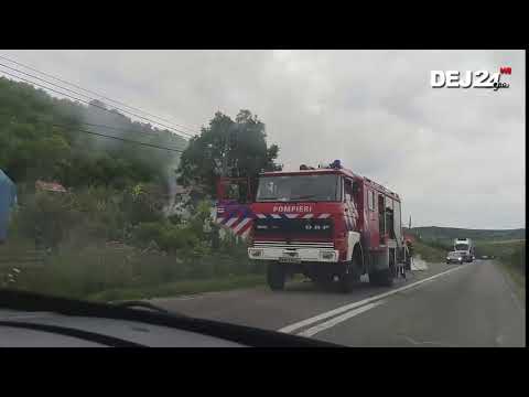 Incendiu autoturism Caianu Mociu Cluj 11 iulie 2019 Dej24 ro