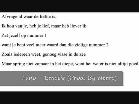 Fano - Emotie + lyrics.