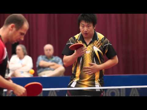 Thomas Keinath serves to Wang Chen, Umpire Warning, US Open Table Tennis Men's Singles Final 2012