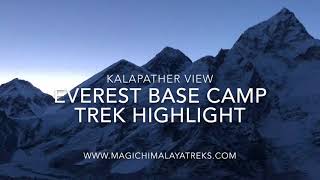 Everest base camp trek on Nepal side is traveler choice since long time. Base camp is the place where the expeditions group tented their camp. http://www.magichimalayatreks.com/everest-base-camp-trek/