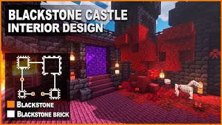 Minecraft: How to decorate a Blackstone Castle | Interior Design Tutorial